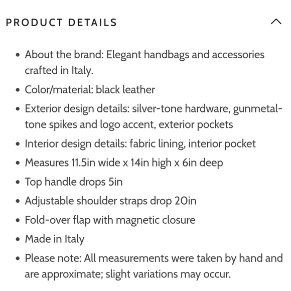 Mario Valentino Simeon Studden Backpack - Picture 9 of 10